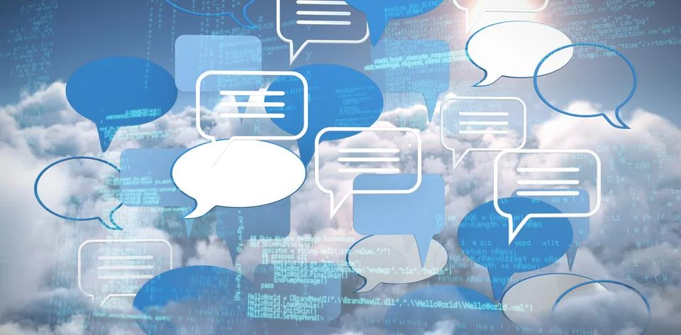 Composite image of blue codes Stock Illustration