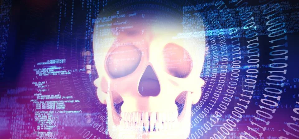 Composite image of blue codes Stockillustratie