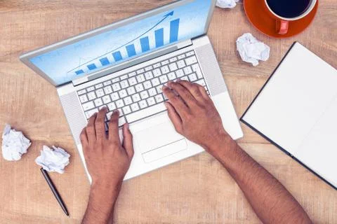 Composite image of blue data Stock Photos