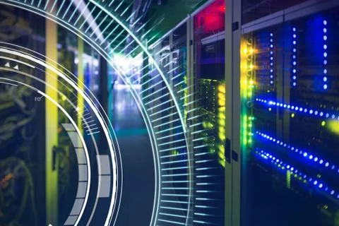 Composite image of blue dial interface Free Stock Illustration