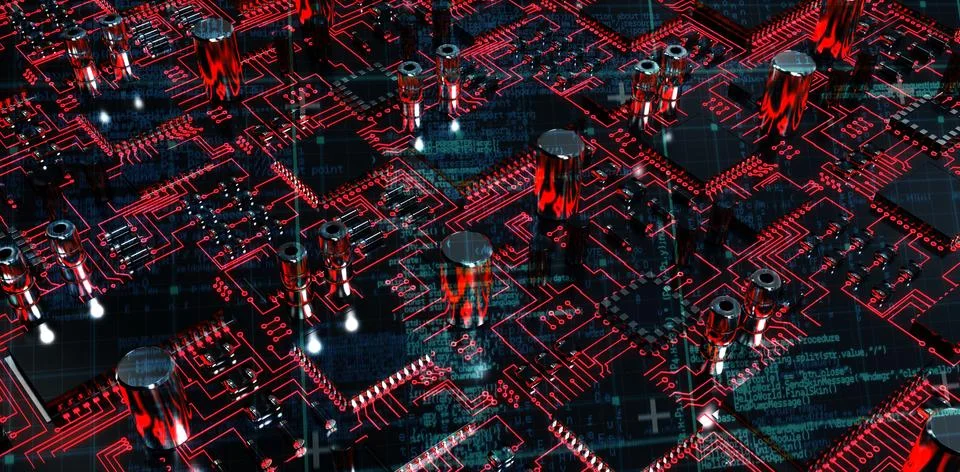 Composite image of blue matrix and codes イラスト素材