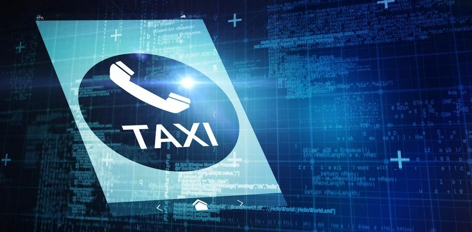 Composite image of blue matrix and codes Stock-Illustration