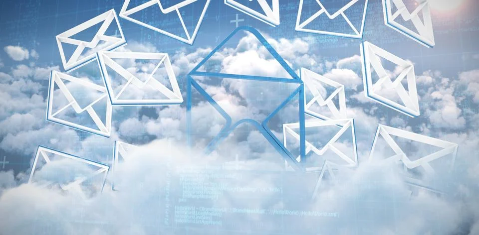 Composite image of blue matrix and codes Stock-Illustration