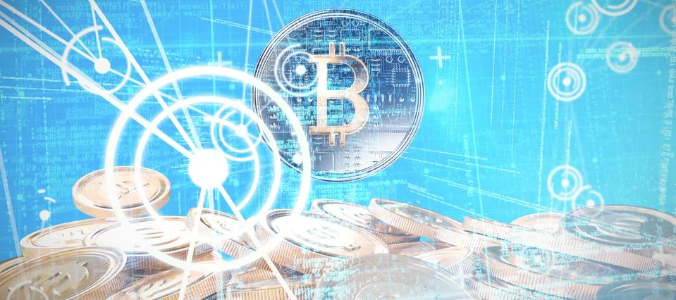 Composite image of blue matrix and codes Stock-Illustration