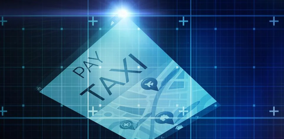 Composite image of blue matrix Stock Illustration