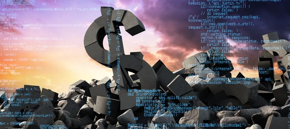 Composite image of blue programme Ilustración de archivo