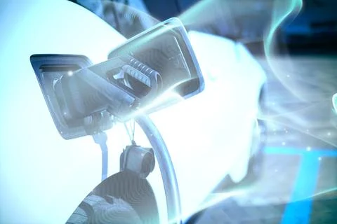 Composite image of blue wave Stock Illustration