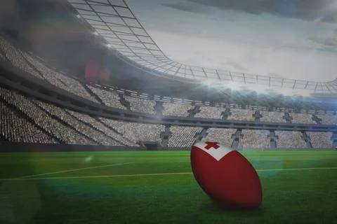 Composite image of blurry animated flare Illustrazione stock