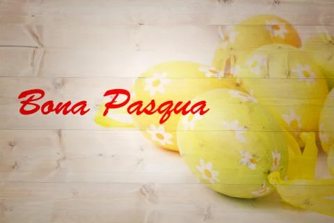 Composite image of bona pascua Stock Illustration