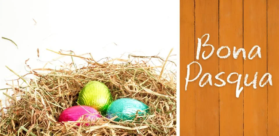 Composite image of bona pasqua Stock Illustration