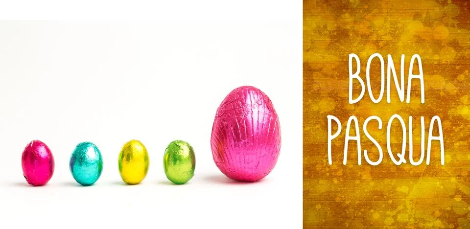 Composite image of bona pasqua Stock Illustration