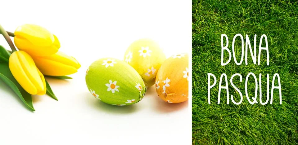 Composite image of bona pasqua Stock Illustration