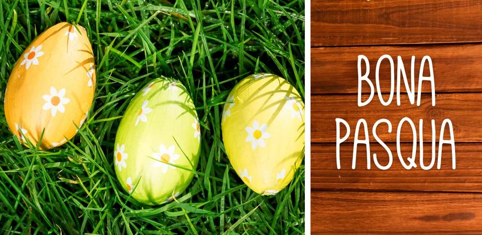 Composite image of bona pasqua Stock Illustration