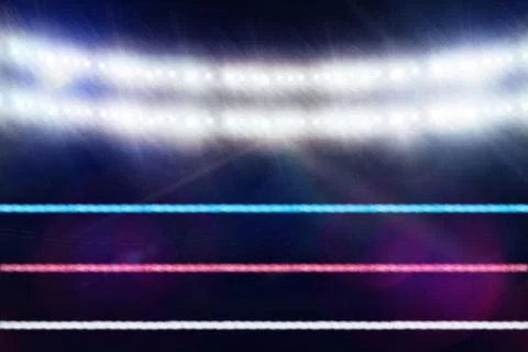 Composite image of boxing ring Stock Illustration