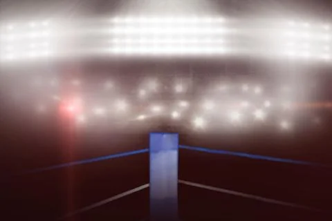 Composite image of boxing ring Stock Illustration