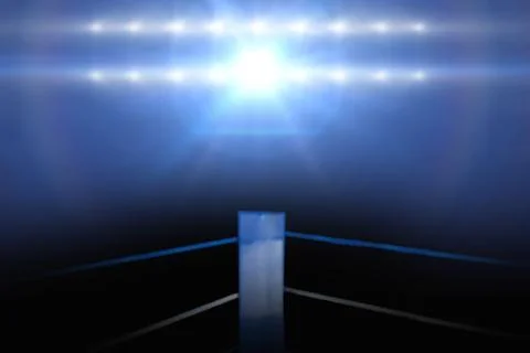 Composite image of boxing ring Stock Illustration