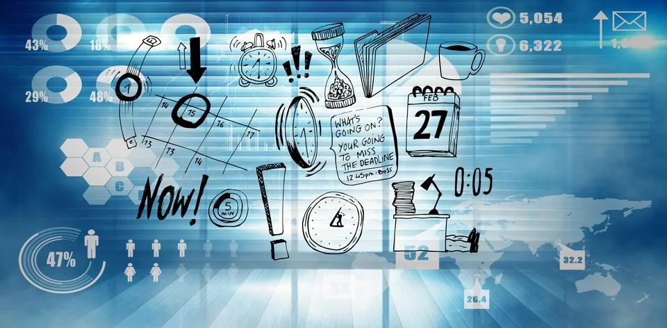 Composite image of brainstorm graphic Stock Illustration