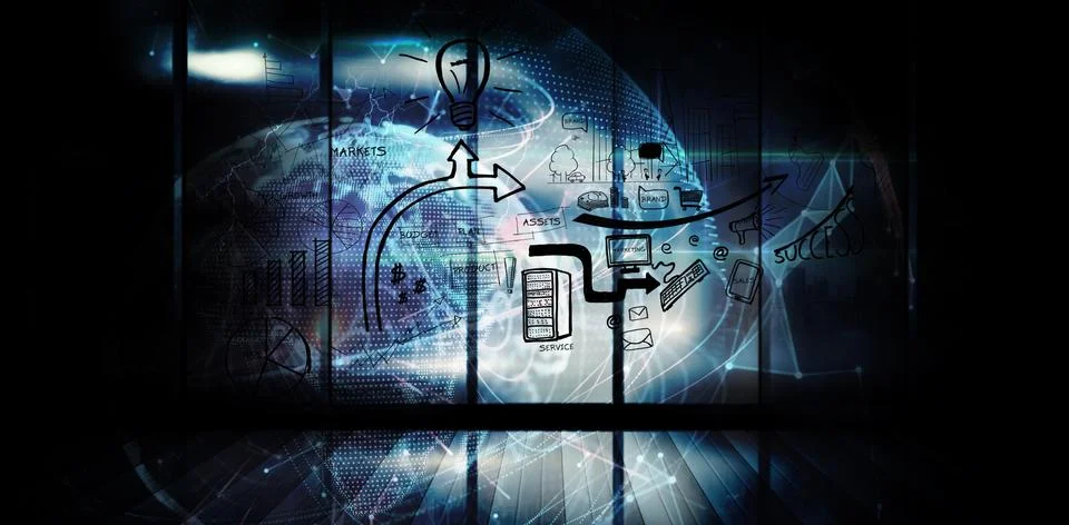 Composite image of brainstorm graphic Stock Illustration