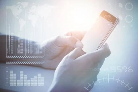 Composite image of bright spot of a flare Stock Photos