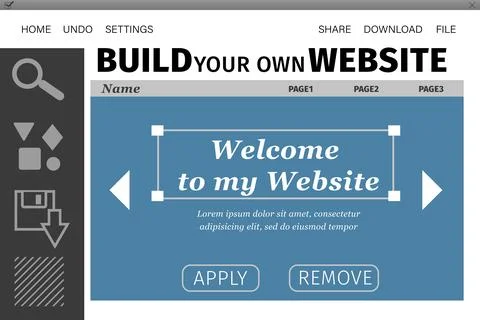 Composite image of build site interface 스톡 일러스트