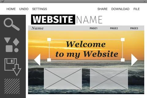 Composite image of build site interface 스톡 일러스트