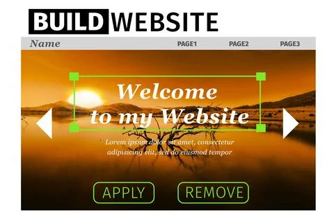 Composite image of build site interface 库存照片