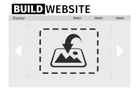 Composite image of build website interface 스톡 일러스트