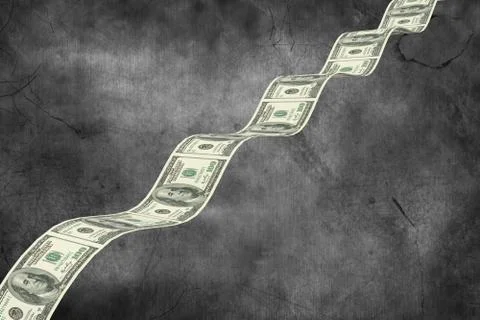 Composite image of bumpy dollar road 스톡 일러스트