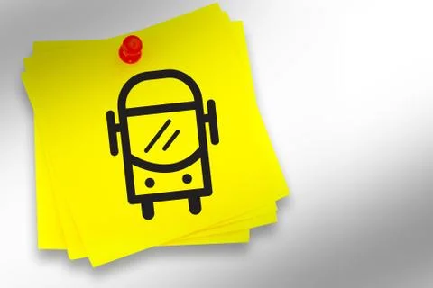 Composite image of bus graphic Stockillustratie