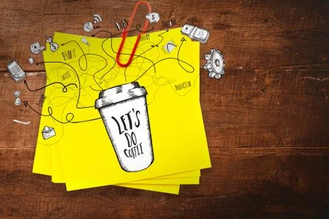 Composite image of business doodles Stock Illustration