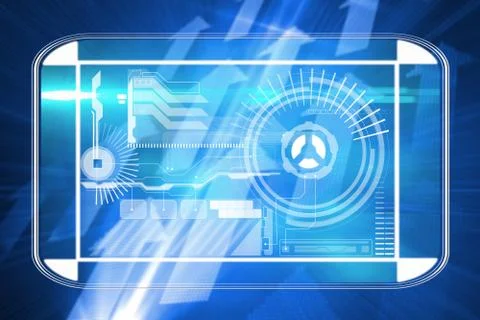 Composite image of business interface 스톡 일러스트