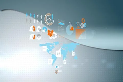 Composite image of business interface イラスト素材