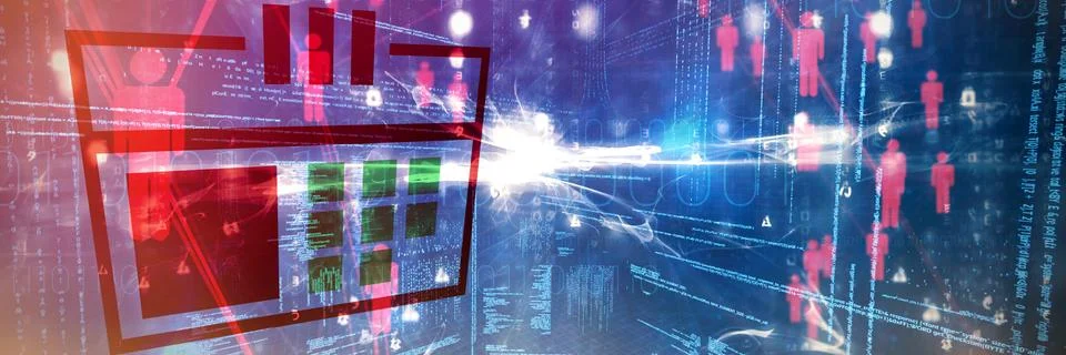 Composite image of calculator Illustrazione stock