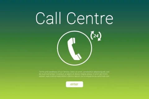 Composite image of call centre text with telephone icon Free Stock Illustration