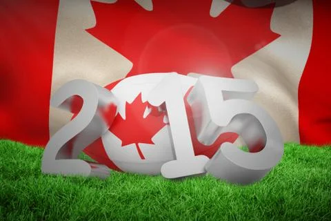 Composite image of canada rugby 2015 message Stock Illustration