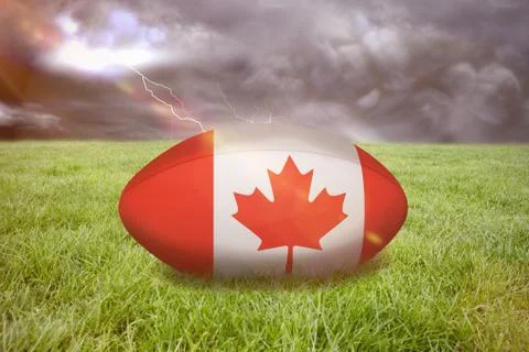 Composite image of canada rugby ball イラスト素材