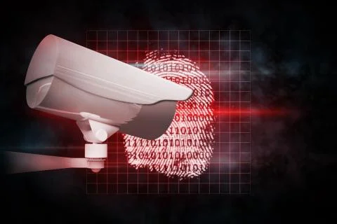 Composite image of cctv camera Stock Illustration