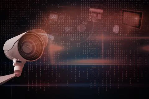 Composite image of cctv camera イラスト素材