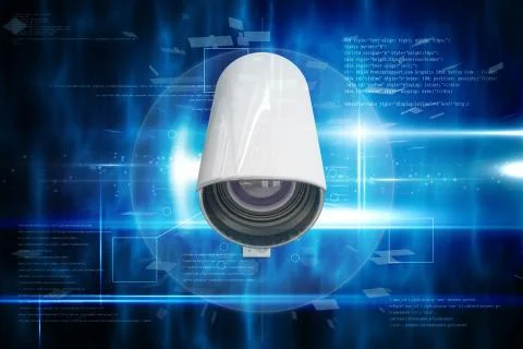 Composite image of cctv camera Stock Illustration