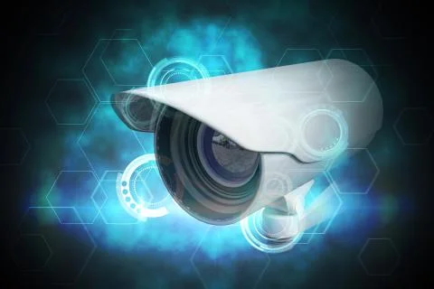 Composite image of cctv camera Stock Illustration