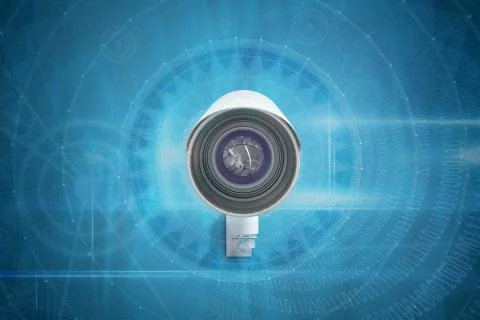 Composite image of cctv camera Stock Illustration