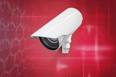 Composite image of cctv camera Stock Illustration