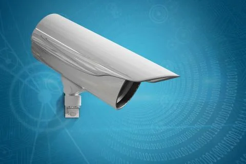 Composite image of cctv camera Stock Illustration