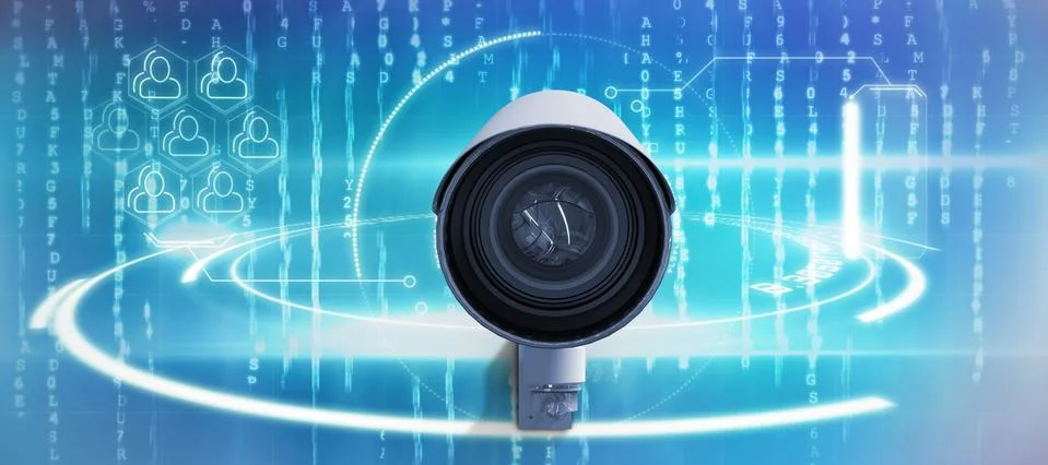 Composite image of cctv camera Stock Illustration