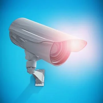 Composite image of cctv camera Stock Illustration