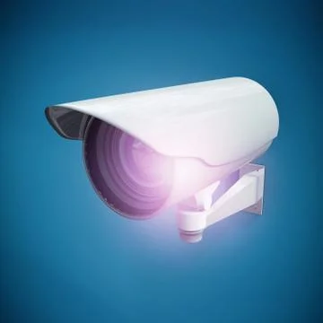 Composite image of cctv camera Stock Illustration