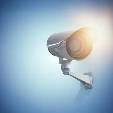 Composite image of cctv camera Stock Illustration