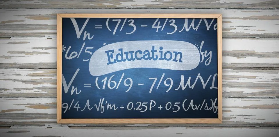 Composite image of chalkboard Foto stock