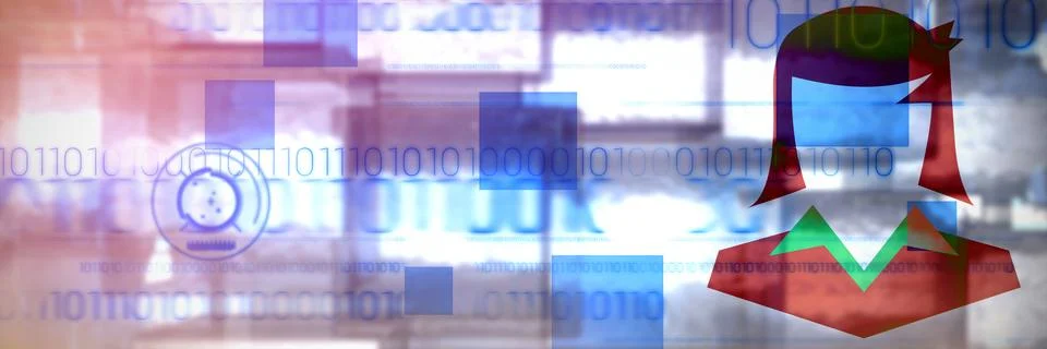 Composite image of character Illustrazione stock