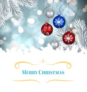 Composite image of christmas card Illustrazione stock